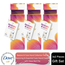 Load image into Gallery viewer, Dove Hand Treats Gift Set - Moisturising Hand Creams Essential &amp; Coconut Duo