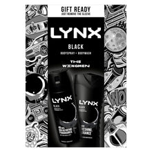 Load image into Gallery viewer, Lynx Black THE WINGMEN Body Spray &amp; Body Wash Duo Gift Set for Him