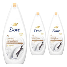 Load image into Gallery viewer, 3pk of 720ml Dove Caring Bath Purely Pampering Shea Butter Bath Soak