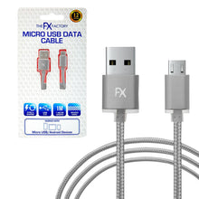 Load image into Gallery viewer, Fx Braided Micro USB Data Cable, Gold, Rose Gold, Space Grey, Silver[Space Grey]