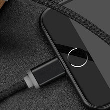 Load image into Gallery viewer, FX Powabud Braided USB Data Cable for Phone 6 and Pad Sync &amp; Charge - Space Grey