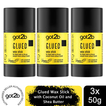 Load image into Gallery viewer, Got2b Glued Wax Stick 50g Strong Hold Hair Styling Stick, 3 Pack
