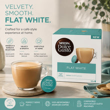 Load image into Gallery viewer, Nescafe Dolce Gusto Coffee Pods Caps Box of 16 Flat White