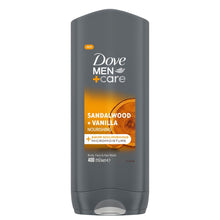 Load image into Gallery viewer, Dove For Men Sandalwood and Vanilla Bundle Deodorant Spray and Body Wash