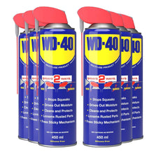 Load image into Gallery viewer, WD-40 Multi-Use Lubricant Smart Straw Spray 450ml x6, Removes Grease, Stops Rust