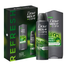 Load image into Gallery viewer, Dove Men+Care Refresh Extra Fresh Bodywash &amp; Antiperspirant 2pc Gift Set for Him
