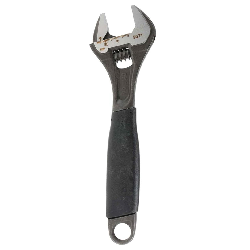 BAHCO 9071 BLACK ERGO ADJ WRENCH 8IN
