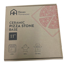 Load image into Gallery viewer, Mini Pizza BBQ Oven Stainless Steel - Silver with Haven 11" Ceramic Pizza Stone Base