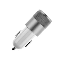 Load image into Gallery viewer, FX Powabud Car Charger 2.1A Twin USB Socket Universal Charger, Silver