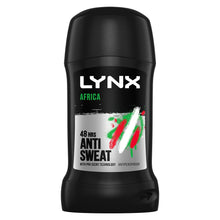Load image into Gallery viewer, Lynx Africa 48-Hour Sweat Protection Anti-Perspirant Stick, 6x50ml
