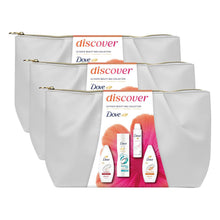 Load image into Gallery viewer, Dove Discover Ultimate Beauty Bag Gift Set , Body Wash, Deodorant &amp; Lotion