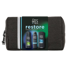 Load image into Gallery viewer, Dove Men+Care Restore Essential Collection 3Pcs Gift Set for Him with Washbag