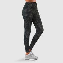 Load image into Gallery viewer, Women's Leggings High Waist Tye Dye Stretchable Comfy Sportswear, Black -Size 12