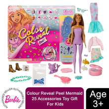 Load image into Gallery viewer, Barbie Color Reveal Peel Mermaid Fashion Doll with Accessories