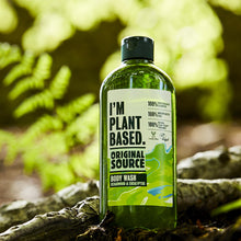 Load image into Gallery viewer, Original Source Body Wash I'm Plant Based Cedarwood and Eucalyptus 335ml, 6pk