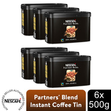 Load image into Gallery viewer, NESCAFE Partners' Blend Instant Coffee 500g Tin, 6 Pack