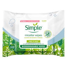 Load image into Gallery viewer, Simple Biodegradable Micellar Wipes with Glycerin &amp; Pro-Vitamin B5, 3 or 6 Pack