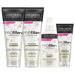 John Frieda Profiller+ Haircare Range- Shampoo, Conditioner, Spray & Super Fluid
