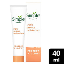 Load image into Gallery viewer, Simple Triple Protection Moisturiser SPF 30 40ml Twin Pack