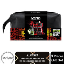 Load image into Gallery viewer, Lynx Fine Fragrance Washbag Gift Set, Premium Cherry Spritz and Pear Scent