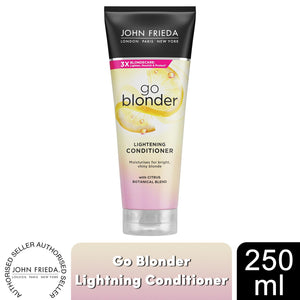 John Frieda Go Blonder Haircare Range of Shampoo, Conditioner & Lightening Spray