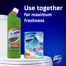 Load image into Gallery viewer, Domestos Thick Bleach Mountain Fresh Powerful Toilet &amp; Bathroom Cleaner 1L, 12pk