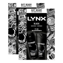 Load image into Gallery viewer, Lynx Black THE WINGMEN Body Spray &amp; Body Wash Duo Gift Set for Him