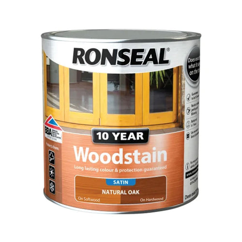 10 Year Woodstain Natural Oak 2.5 litre