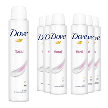 Load image into Gallery viewer, Dove Floral Anti-Perspirant with 48H Sweat Protection Deo for Women 200ml, 6pk