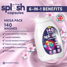 Load image into Gallery viewer, Splesh Culina XL Kitchen Towel 3 Ply 6 Rolls with 3in1 Laundry Capsules 140W