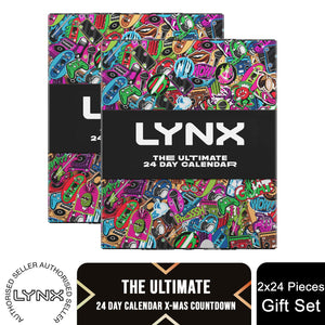 Lynx THE ULTIMATE 24-Day Calendar Christmas Countdown Gift Set for Him