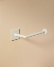 Load image into Gallery viewer, COSMIC Toilet roll Holder White Matte Adhesive Measures 4.5 x 8 x 15.5 cm