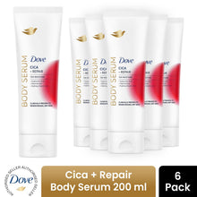 Load image into Gallery viewer, Dove Cica Repair Body Serum 200ml 6 Pack with Hyaluronic Acid Niacinamide