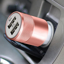 Load image into Gallery viewer, FX Powabud Car Charger USB 2.1A Twin Socket Rose Gold