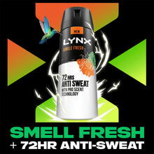 Load image into Gallery viewer, Lynx Jungle Fresh Antiperspirant Spray 72H Protection Deodorant 200ml, 6 Pack