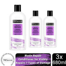 Load image into Gallery viewer, Tresemme Conditioner Biotin Repair Visibly Repairs 7 Types of Damage, 3x680ml