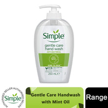 Load image into Gallery viewer, Simple Kind to Skin Gentle Care Hand Wash Anti-Bacterial - 250ml, 3 or 6 Pack