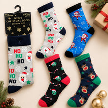 Load image into Gallery viewer, RJM Mens Christmas Novelty Socks UK 7-11 Festive Funny Winter Gift Socks