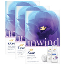 Load image into Gallery viewer, Dove Unwind Bodywash Collection 2 Pieces Gift Set for Her with Shower Puff