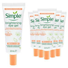 Load image into Gallery viewer, 6xSimple Protect N Glow Brightening Eye Gel for Screen stressed Tired eyes, 25ml