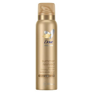 Dove Derma Spa Self Tan Body Mousse Summer Revived for Medium/Dark Skin, 3x150ml