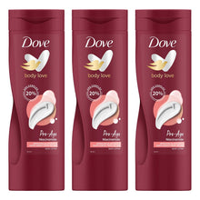 Load image into Gallery viewer, 3 pk Dove Nourishing Pro age Body Lotion with AHA,Olive Oil &amp; VitaminB3, 3pk of 400ml