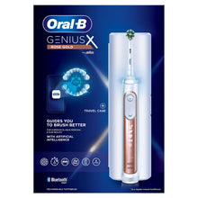 Load image into Gallery viewer, Oral-B Genius X Bluetooth Smart Rechargeable Toothbrush, Rose Gold