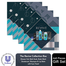 Load image into Gallery viewer, The Revive Collection Box 6 Pieces Multi-Branded Gift Set for Him with Gym Towel