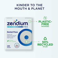 Load image into Gallery viewer, Zendium Dental Floss with Natural Mint Flavour Gentally Removes Plaque, 25M
