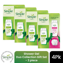 Load image into Gallery viewer, SIMPLE Shower Gel Duo Collection Gift Set 2 piece, Choose your pack 1,2,3 or 4