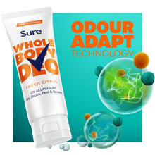 Load image into Gallery viewer, Sure Whole Body Fresh Citrus Bundle Spray, Stick &amp; Cream AluminiumFree for Women