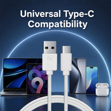 Load image into Gallery viewer, FX Factory USB-C Charging &amp; Data Cable 1m White Fast Sync, 4 Pack