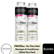 Load image into Gallery viewer, John Frieda Pro Filler+ Thickening Fine Hair Shampoo &amp; Conditioner Silicon-Free