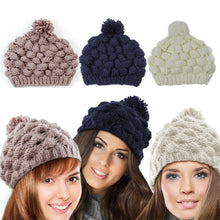 Load image into Gallery viewer, Women Ladies Winter Hat Warm Knitted, Assorted Colours, Grey, Maroon Or Cream